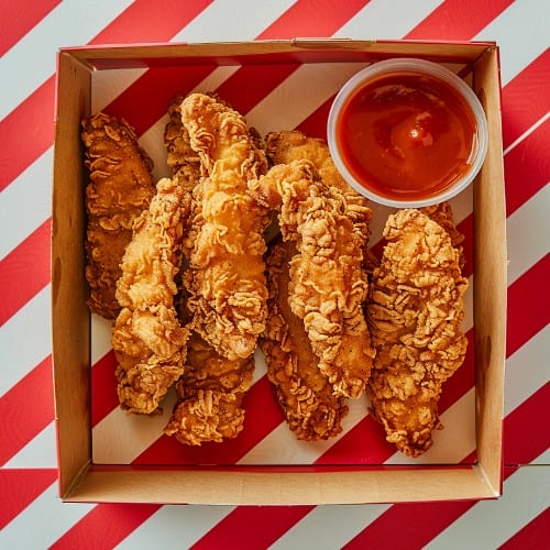 Kids Tender (3oz) Chicken Only.