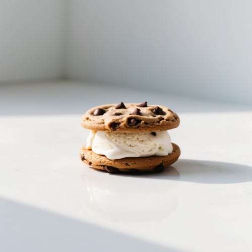 Choc. Chip Cookie Ice Cream Sandwich.