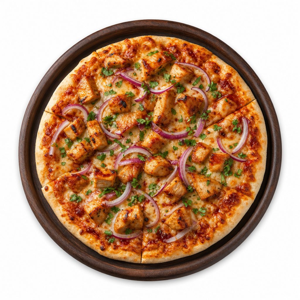 BBQ Chicken Pizza.