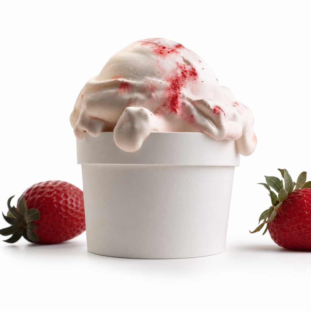 Ben & Jerry Strawberry Topped Tart.