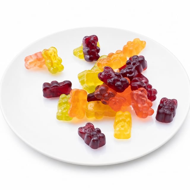 Haribo Mini Rainbow Frogs.