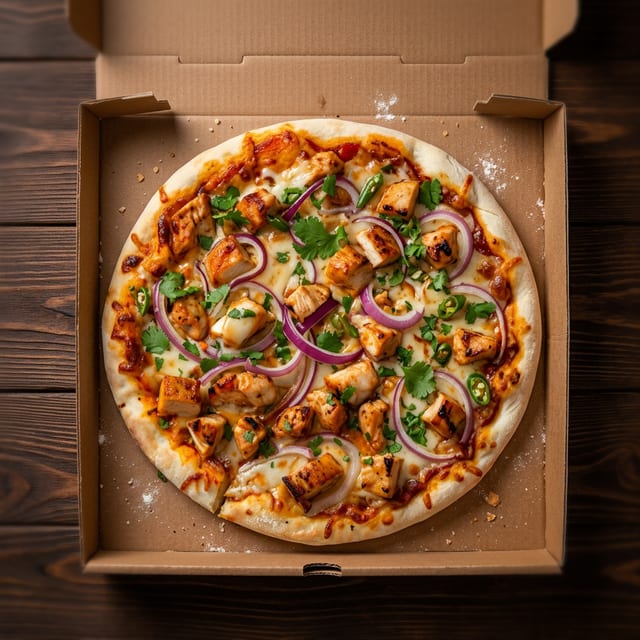 BBQ Chicken Pizza.