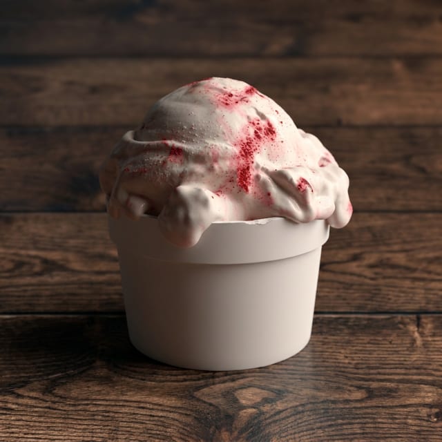 Ben & Jerry Strawberry Topped Tart.