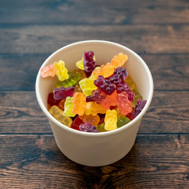 Haribo Mini Rainbow Frogs.