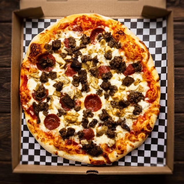 Steak Bomb Pizza.